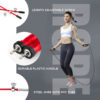 JS-3 (Red) Exercise Speed Jump Rope With Adjustable Cable - Image 3