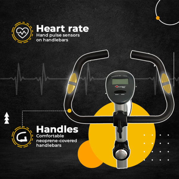 BU-515 Magnetic Upright Bike with LCD Display - Image 3