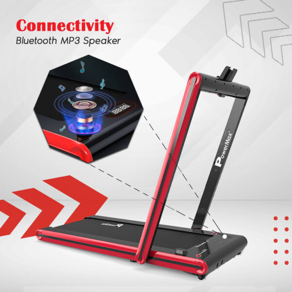JogPad-2® Touch Screen Dual Display Treadmill with Bluetooth Speaker - Image 4