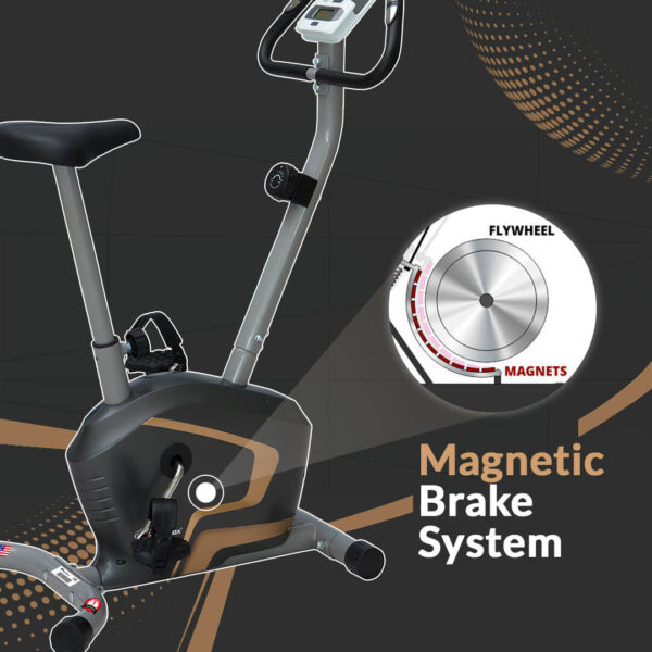 BU-400 Magnetic Upright Bike with iPad holder - Image 4