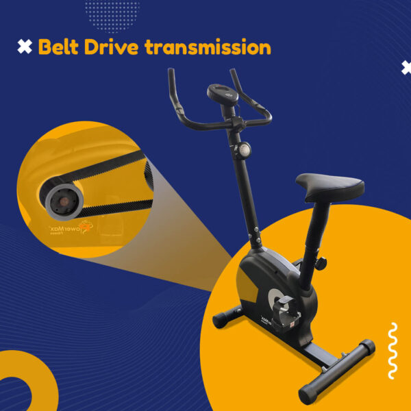 BU-510 Magnetic Upright Bike with LCD Display - Image 4