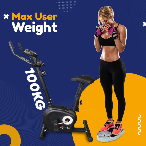 BU-510 Magnetic Upright Bike with LCD Display - Image 5