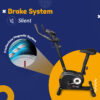 BU-510 Magnetic Upright Bike with LCD Display - Image 6
