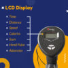 BU-510 Magnetic Upright Bike with LCD Display - Image 7