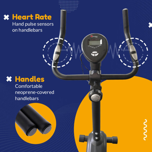 BU-510 Magnetic Upright Bike with LCD Display - Image 10