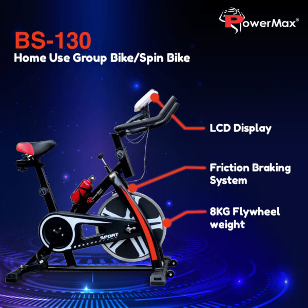 BS-130 Home Use Group Bike/Spin Bike - Image 2