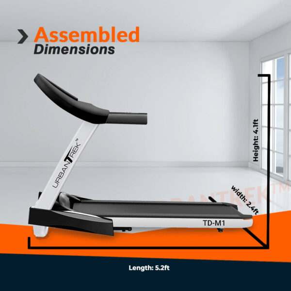 UrbanTrek™ TD-M1 Motorized Treadmill with Android & iOS Application - Image 6