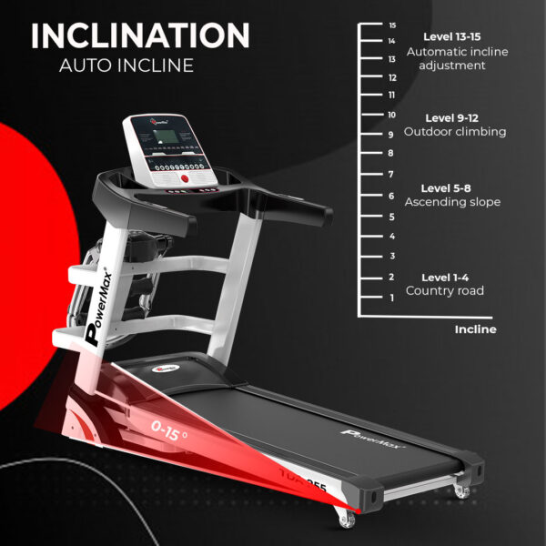TDA-255®  Multifunction Motorized Treadmill with Auto Incline - Image 3
