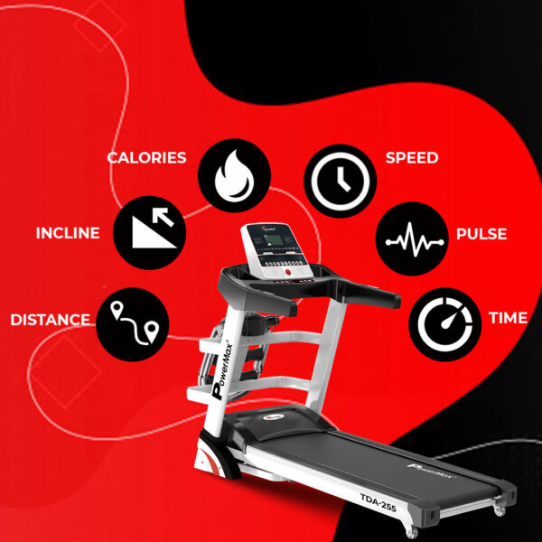 TDA-255®  Multifunction Motorized Treadmill with Auto Incline - Image 4