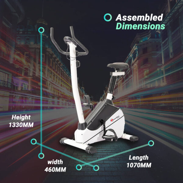 BU-610 Magnetic Upright Bike with LCD Display - Image 11