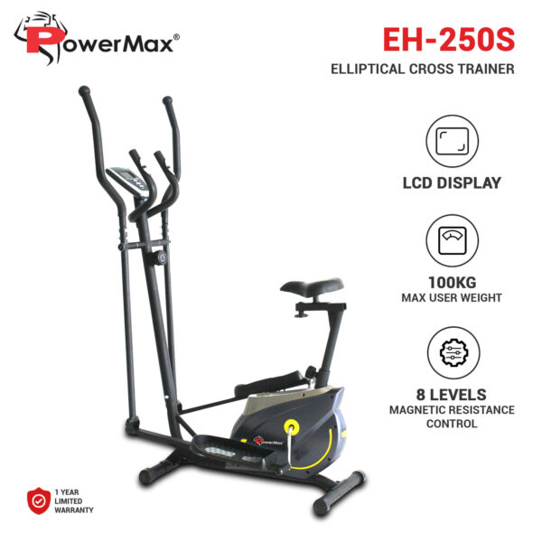 EH-250S Elliptical Cross Trainer with Adjustable Seat - Image 2