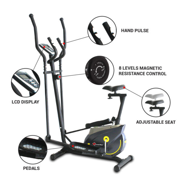 EH-250S Elliptical Cross Trainer with Adjustable Seat - Image 4