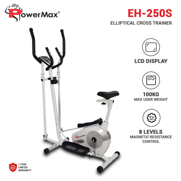 EH-250S Elliptical Cross Trainer with Adjustable Seat - Image 2