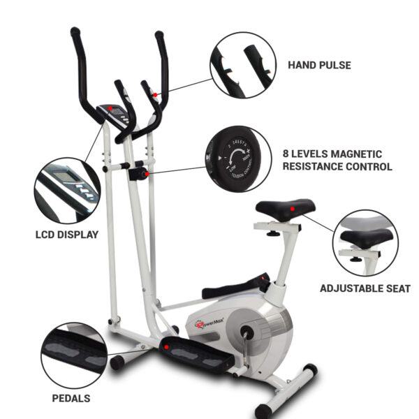 EH-250S Elliptical Cross Trainer with Adjustable Seat - Image 4
