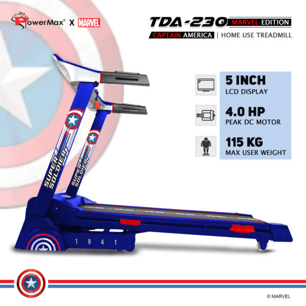 MTA-2300 Motorized Treadmill with Semi-Auto Lubrication - Image 4