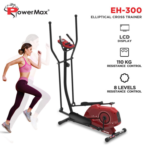 EH-300 Elliptical Cross Trainer with Hand Pulse - Image 2