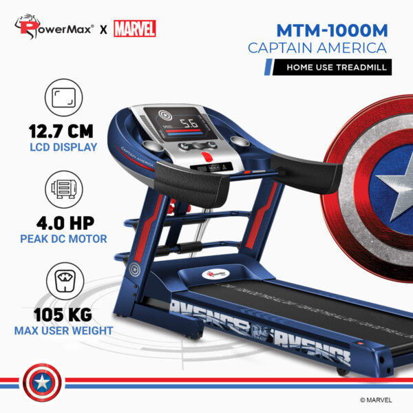MTM-1000M Semi-Auto Lubrication Multifunction Treadmill - Image 3