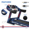 MTA-1000 Semi Auto lubrication Motorized Treadmill with Auto Incline - Image 5
