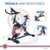 MB-165 Exercise Spin Bike for home use - Image 7