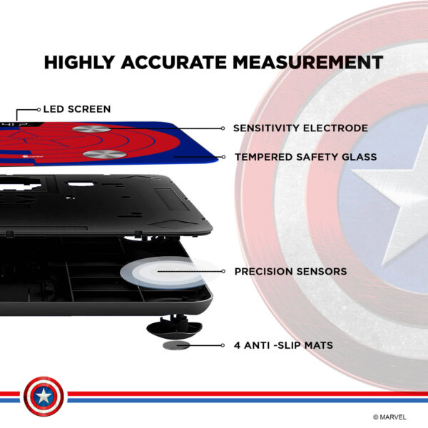 BCA-130 Marvel Edition Bluetooth Smart Scale - Image 5