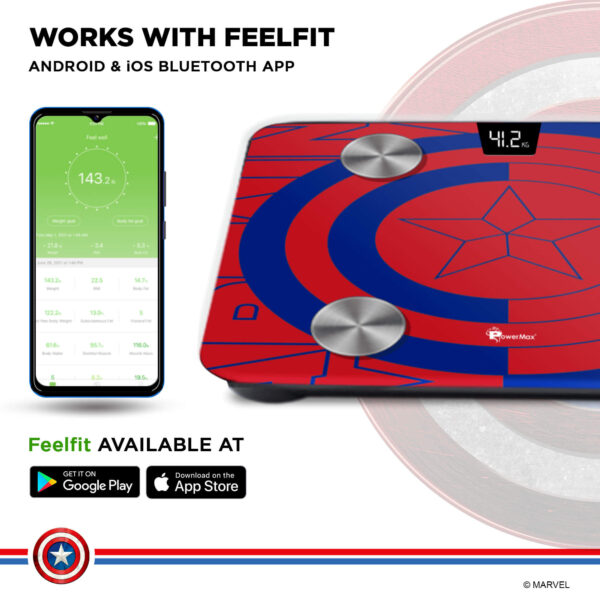 BCA-130 Marvel Edition Bluetooth Smart Scale - Image 6