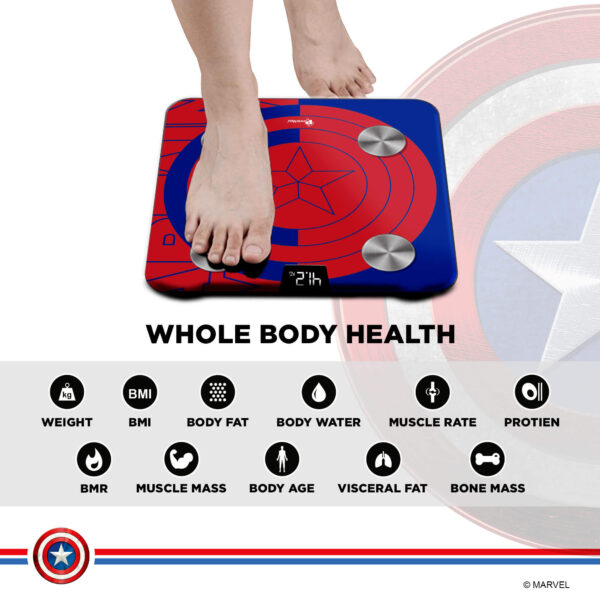 BCA-130 Marvel Edition Bluetooth Smart Scale - Image 7
