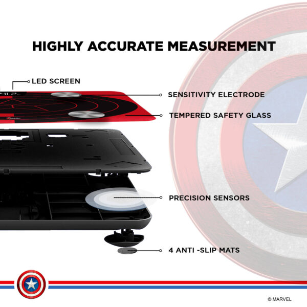 BCA-130 Marvel Edition Bluetooth Smart Scale - Image 4