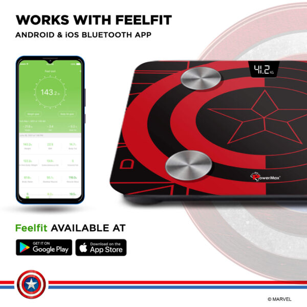 BCA-130 Marvel Edition Bluetooth Smart Scale - Image 5
