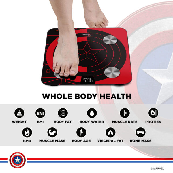 BCA-130 Marvel Edition Bluetooth Smart Scale - Image 7