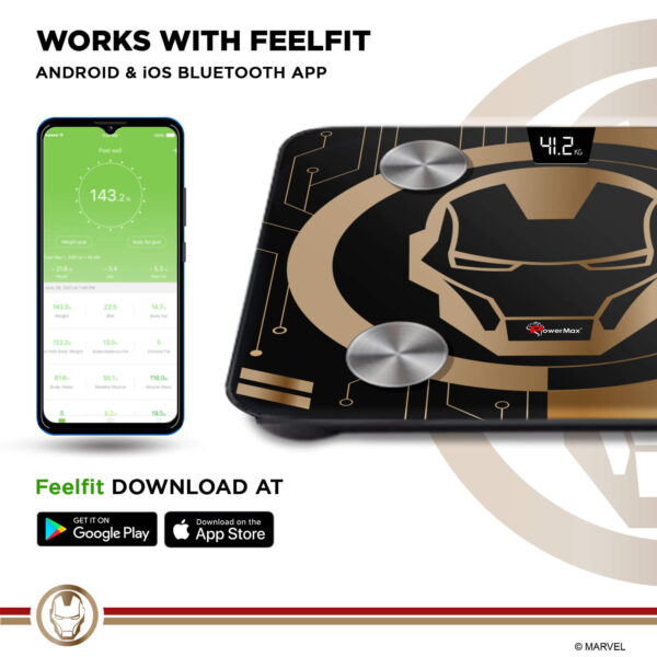 BCA-130 Marvel Edition Bluetooth Smart Scale - Image 5