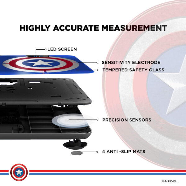 BCA-140 Marvel Edition Bluetooth Smart Scale - Image 5