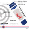 MSB-6S-CA-CL (600ml) Captain America Marvel Edition Protein Shaker Bottle with Single Storage - Image 5
