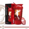 MSB-6S-IM-RD (600ml) IRONMAN Marvel Edition Protein Shaker Bottle with Single Storage - Image 3