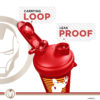 MSB-6S-IM-RD (600ml) IRONMAN Marvel Edition Protein Shaker Bottle with Single Storage - Image 6