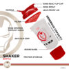 MSB-6S-IM-CL (600ml) IRONMAN Marvel Edition Protein Shaker Bottle with Single Storage - Image 5