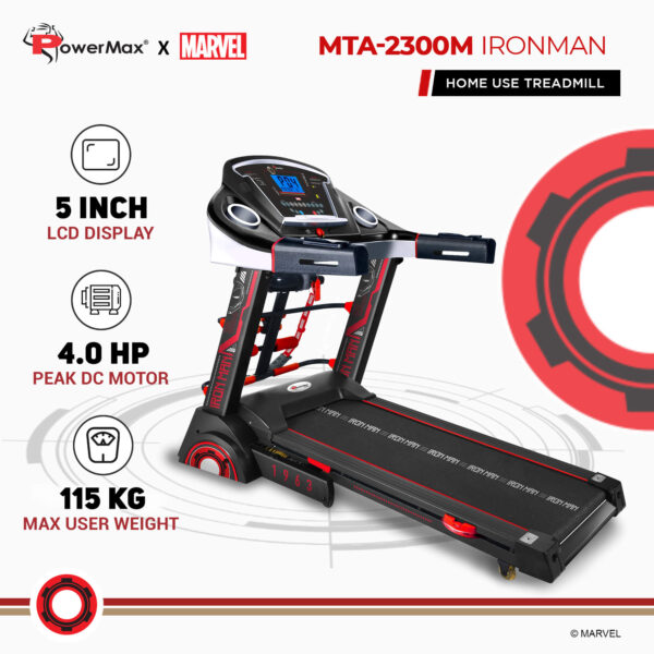 MTA-2300M Multifunction Treadmill with Semi-Auto Lubrication - Image 3