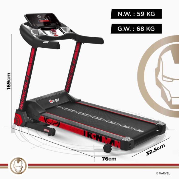 MTM-2500 Motorized Treadmill with Automatic Lubrication and Jumping Wheels - Image 8
