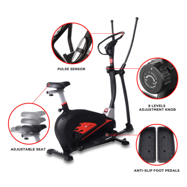 EH-350S Magnetic Elliptical Cross Trainer with Soft Seat - Image 4