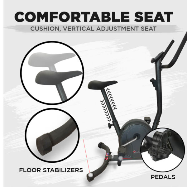 BU-300 Magnetic Upright Bike - Image 4