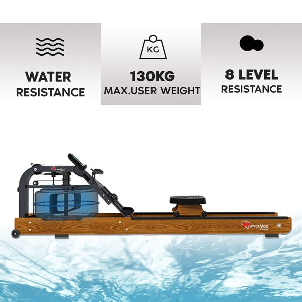 RWC-2000 Water Rowing Machine with Digital Display for Commercial use - Image 3