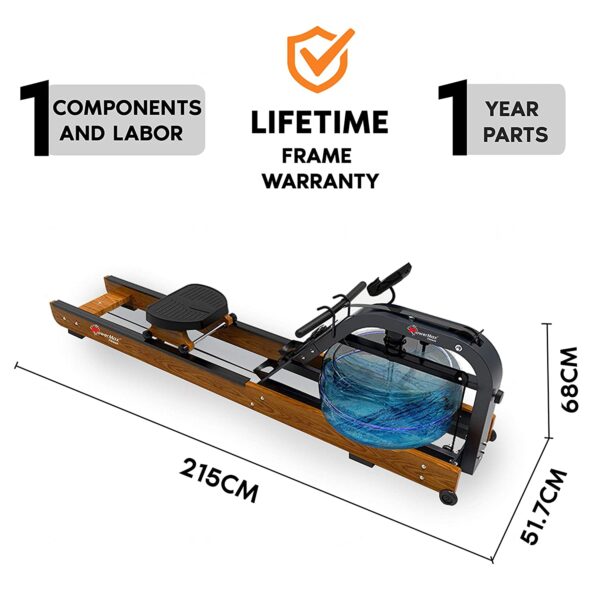 RWC-2000 Water Rowing Machine with Digital Display for Commercial use - Image 6
