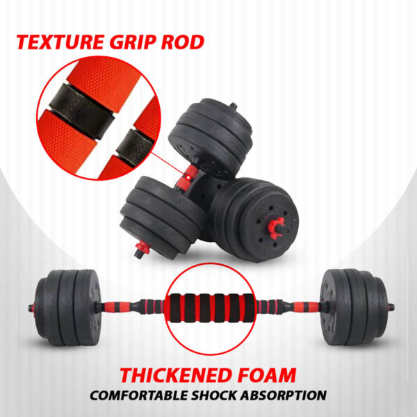 PDS-20P+ Adjustable PVC Cement Dumbbells Set - Image 4