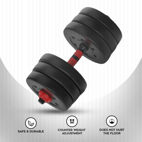 PDS-20P+ Adjustable PVC Cement Dumbbells Set - Image 5
