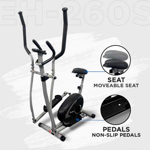 EH-260S Elliptical Cross Trainer with Hand Pulse - Image 6