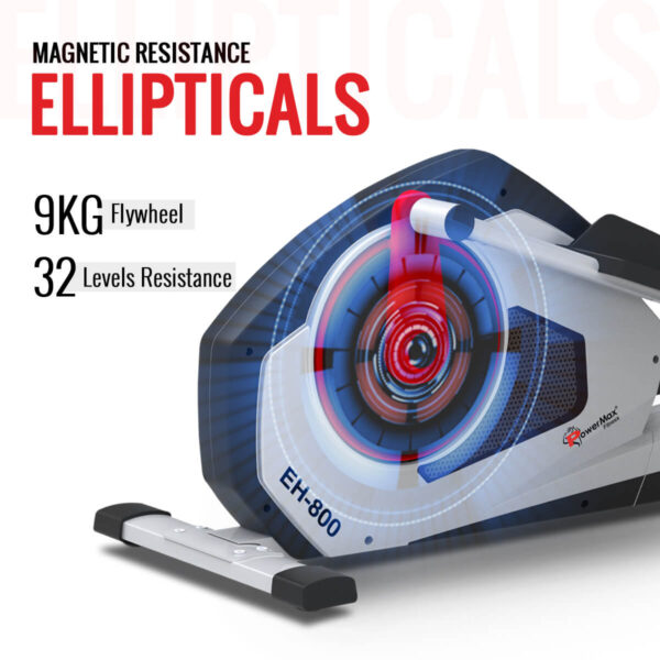 EH-800 Motorized Elliptical Cross Trainer with Magnetic Resistance for home use - Image 5