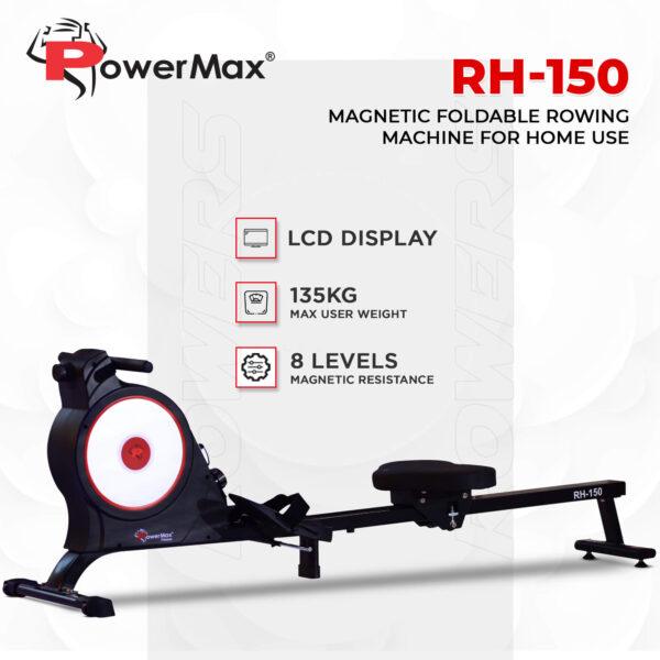 RH-150 Magnetic Foldable Rowing Machine for Home use - Image 2