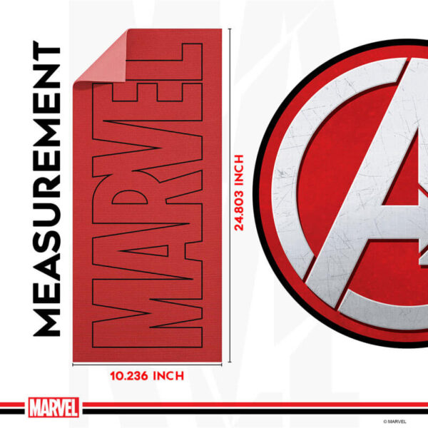 YP6-1.1 Marvel PVC Yoga mat with Bag for Gym Workout - Image 7