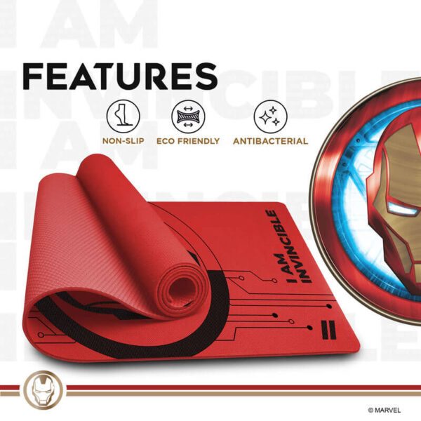 YP6-1.3 Ironman PVC Yoga mat with Bag for Gym Workout - Image 4