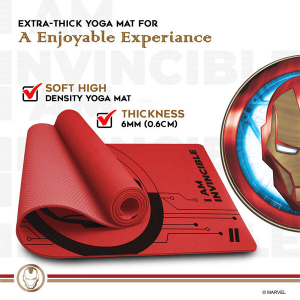 YP6-1.3 Ironman PVC Yoga mat with Bag for Gym Workout - Image 6
