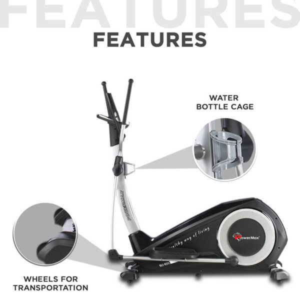EH-850 Elliptical Cross Trainer with Hand Pulse, Water Bottle Cage for Home Use - Image 5